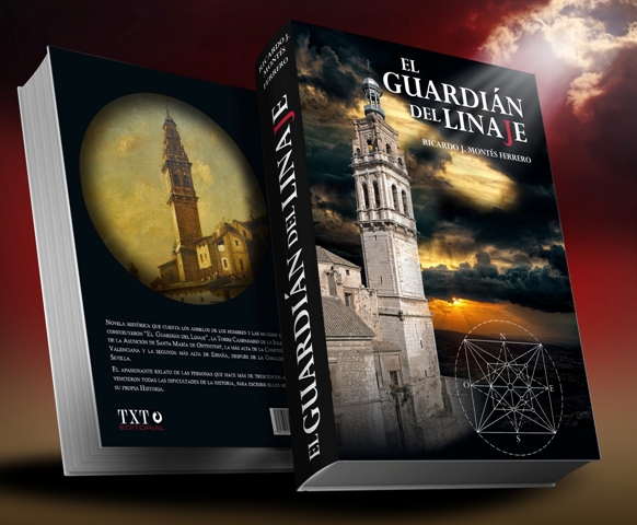 Novela "El Guardián del Linaje", portada y contraportada.