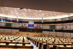 Una vista del interior del Salón de Plenos del Parlamento Europeo.