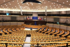 Una vista del interior del Salón de Plenos del Parlamento Europeo.