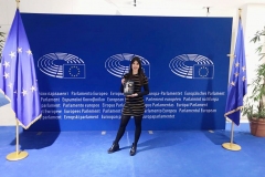 Marta Montés, en el Foto Call del Parlamento Europeo