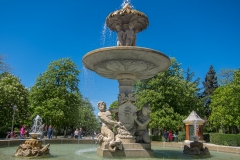 Fuente de la Alcachofa. Parque del Retiro . Madrid.