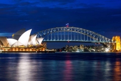 La Opera de Sidney y el puente Harbour Bridge