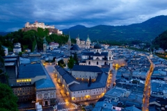 Vista aérea de la ciudad de Salzburgo