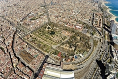 Vista aerea del Parque de la Ciutadella de Barcelona