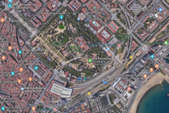 Vista Google del Parque de la Ciutadella de Barcelona