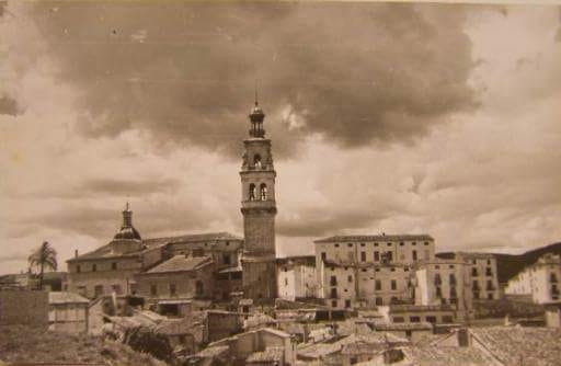 La Torre Campanario, foto de 1920 desde la plaza del Barranquet