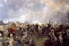 Batalla de la Laguna de la Janda o del Guadalete, cuadro de Salvador Martinez Cubells