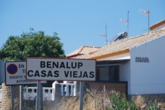 A la entrada del pueblo de Benalup Casas Viejas, el pueblo cabecera de La Laguna de la Janda.
